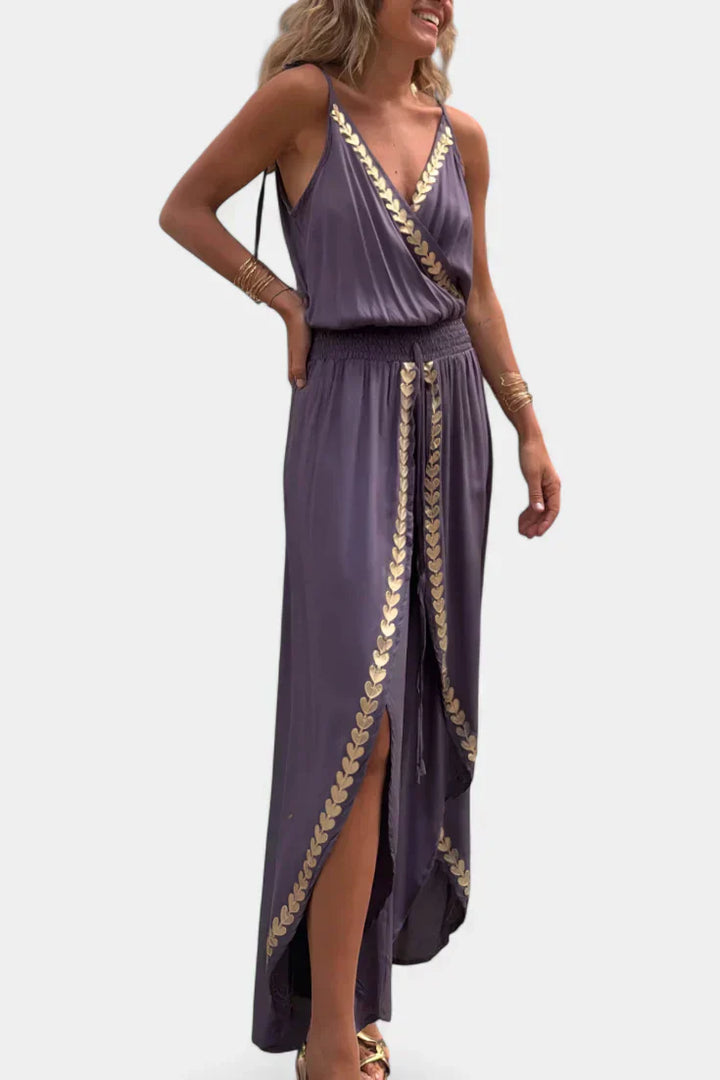 Lorena - Robe Mono Détails Dorés