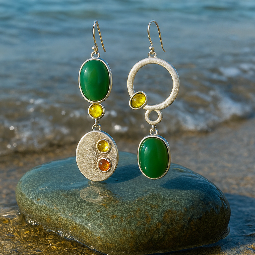 Boucles d’oreilles pendantes Sabrina en argent