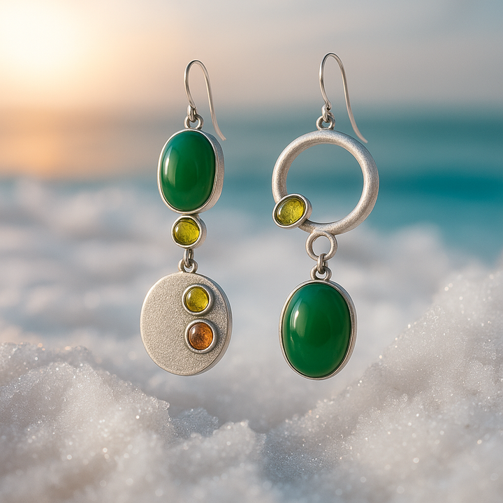Boucles d’oreilles pendantes Sabrina en argent