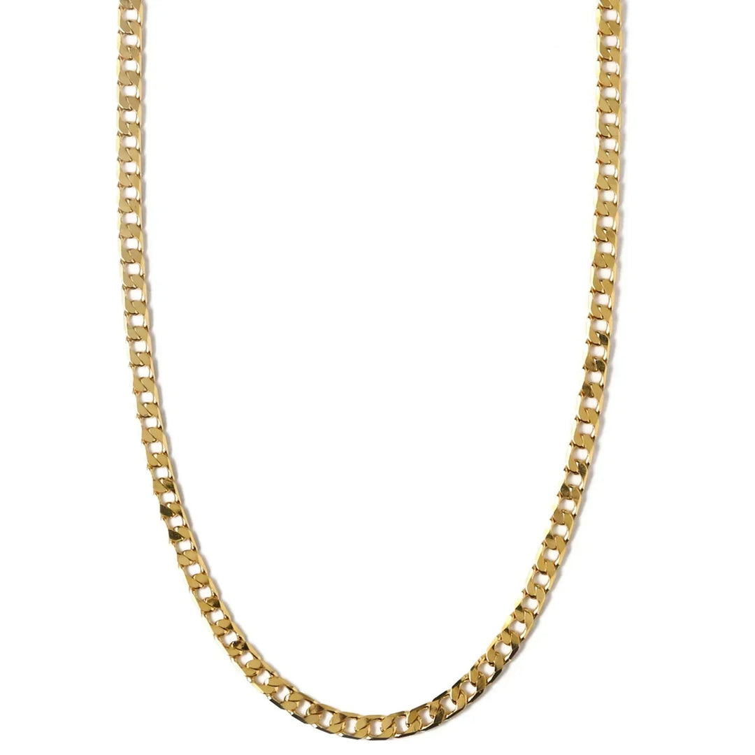 Collier Gourmette Plate en Or