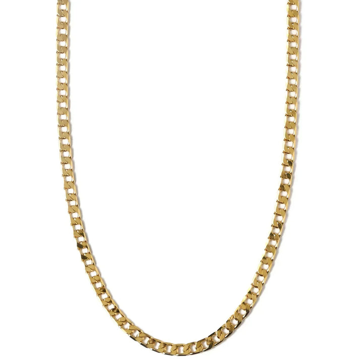 Collier Gourmette Plate en Or