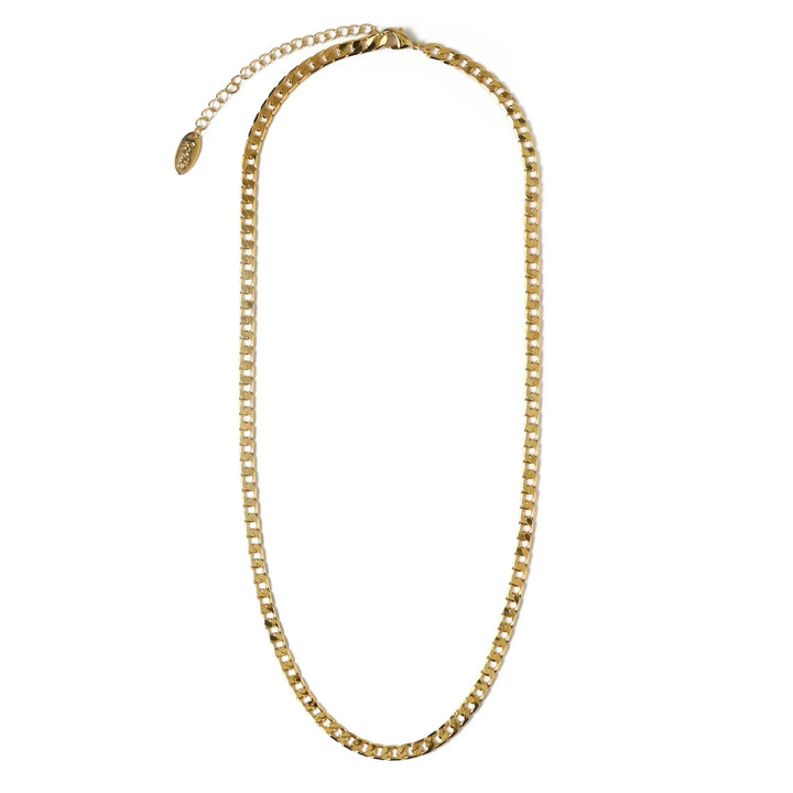 Collier Gourmette Plate en Or
