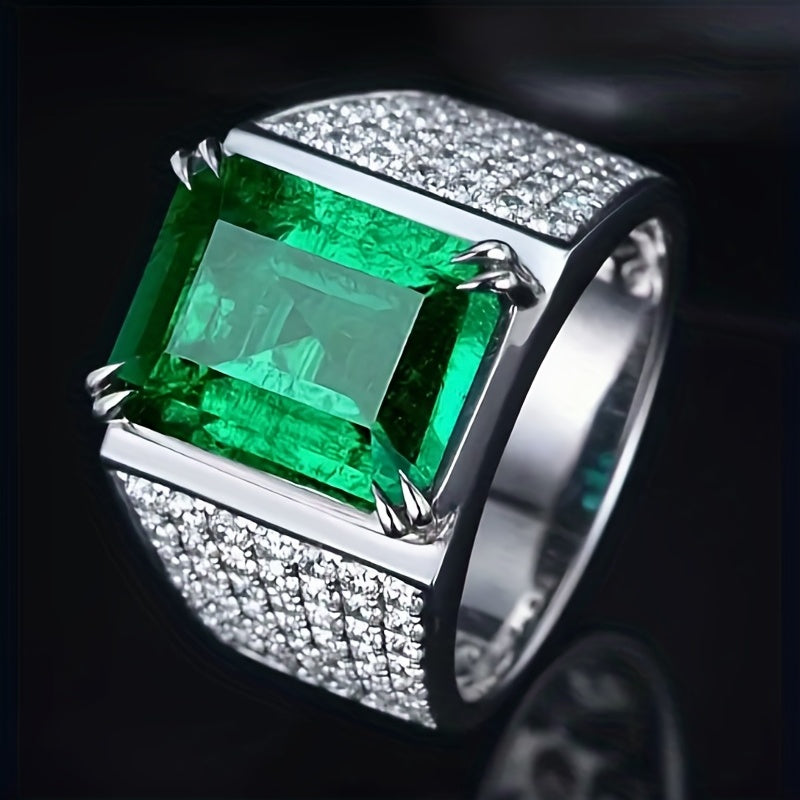 Anneau Elsa en Émeraude et Diamants