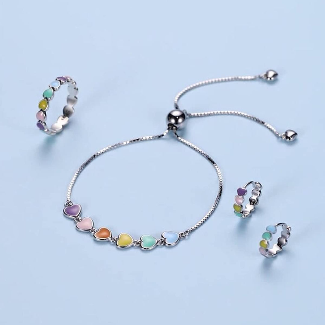 Bracelet en argent avec motif de patte – Taille ajustable