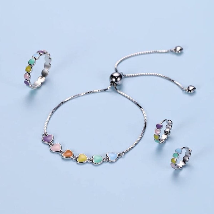 Bracelet en argent avec motif de patte – Taille ajustable