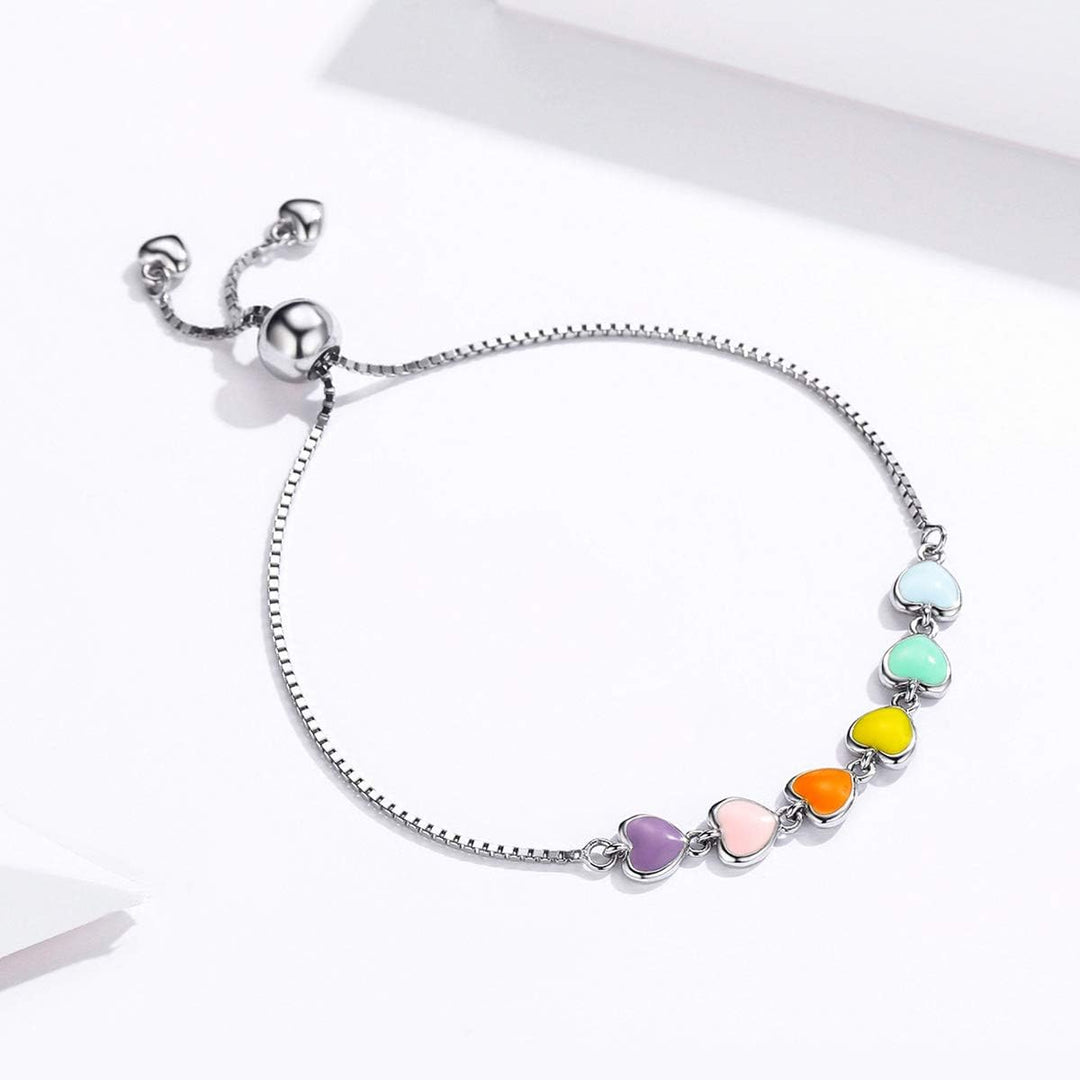 Bracelet en argent avec motif de patte – Taille ajustable