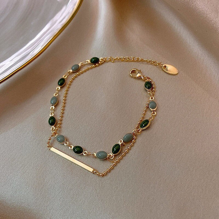 Bracelet à Double Pendentif