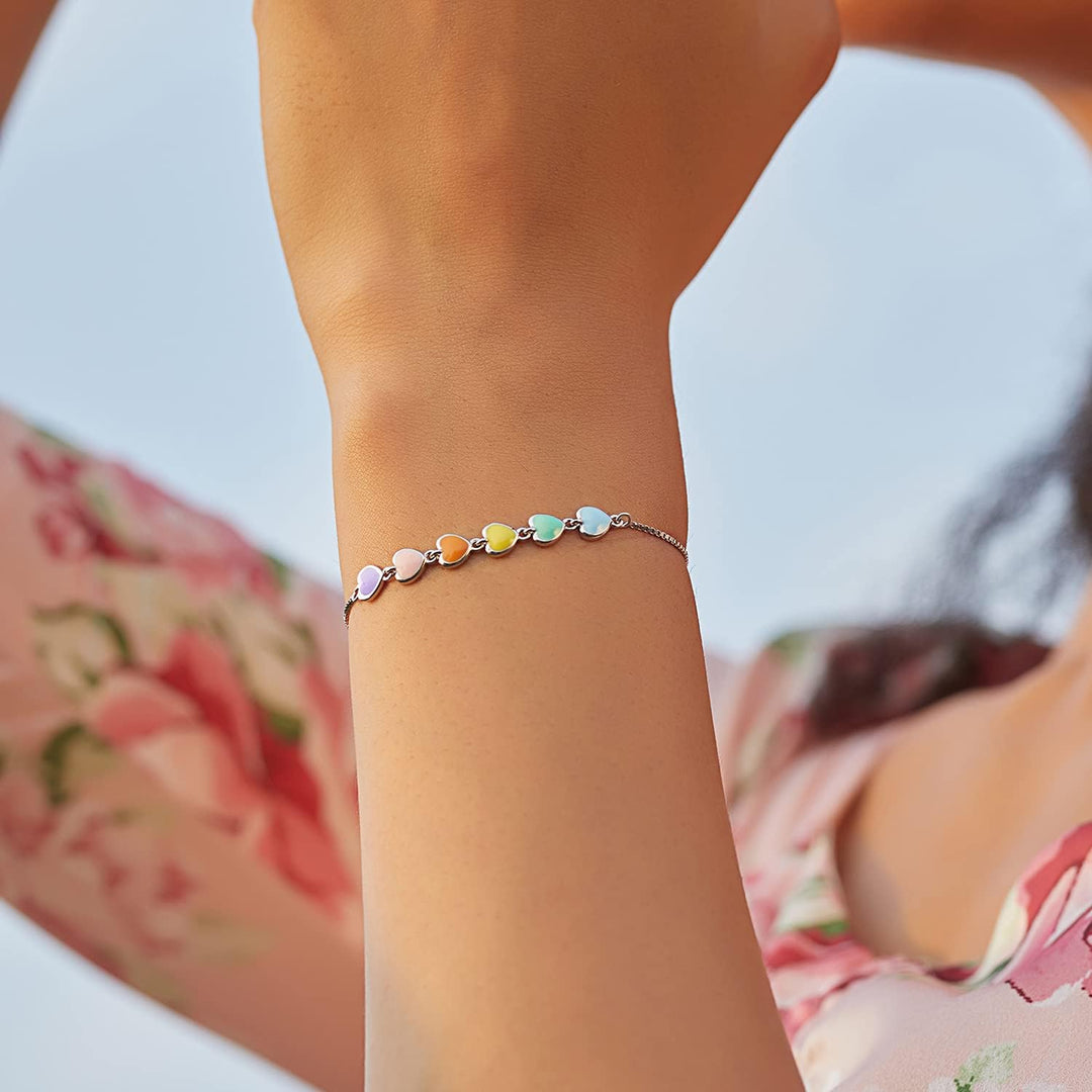 Bracelet en argent avec motif de patte – Taille ajustable