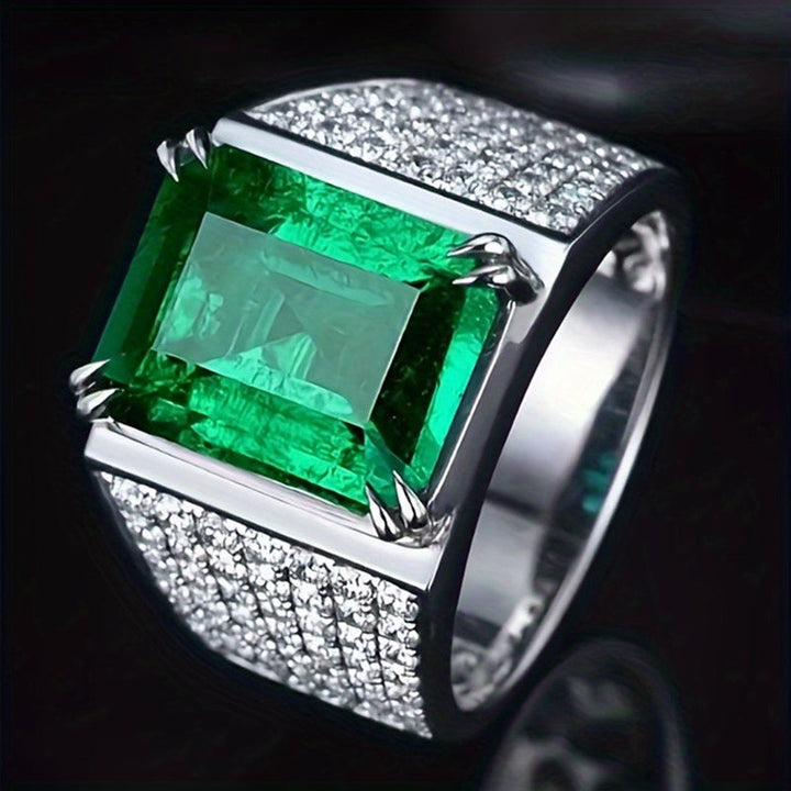Anneau Elsa en Émeraude et Diamants