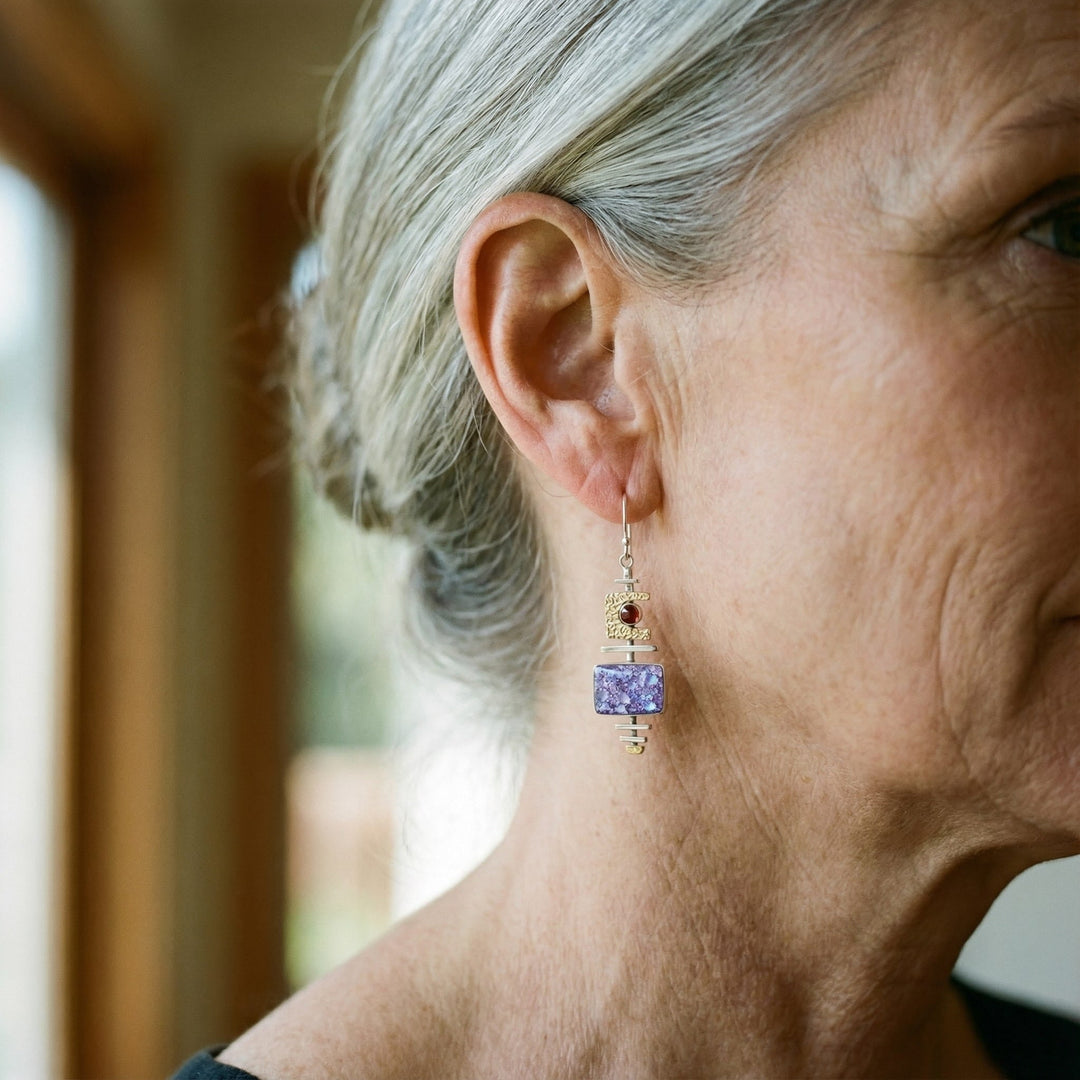 Anciennes Boucles d'Oreilles Vintage