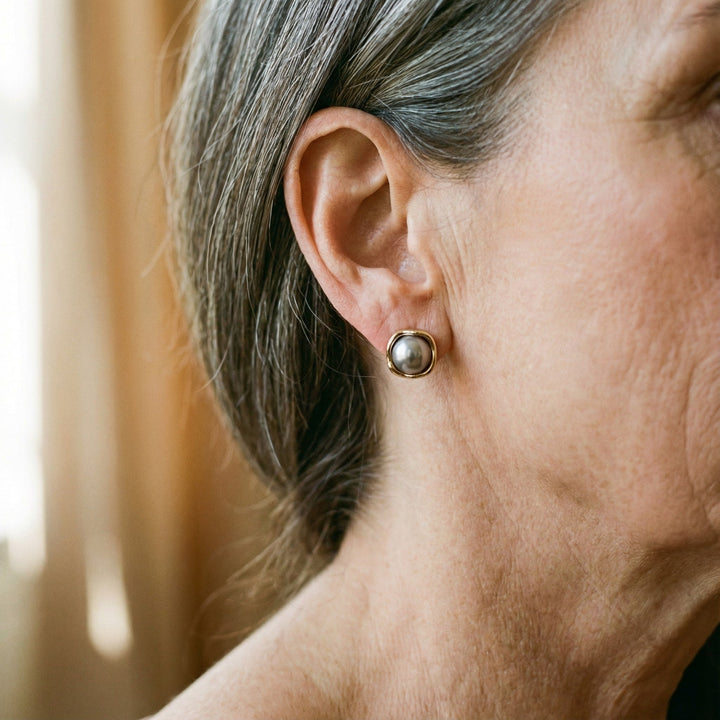 Élégantes Boucles d'Oreilles en Perles Noires