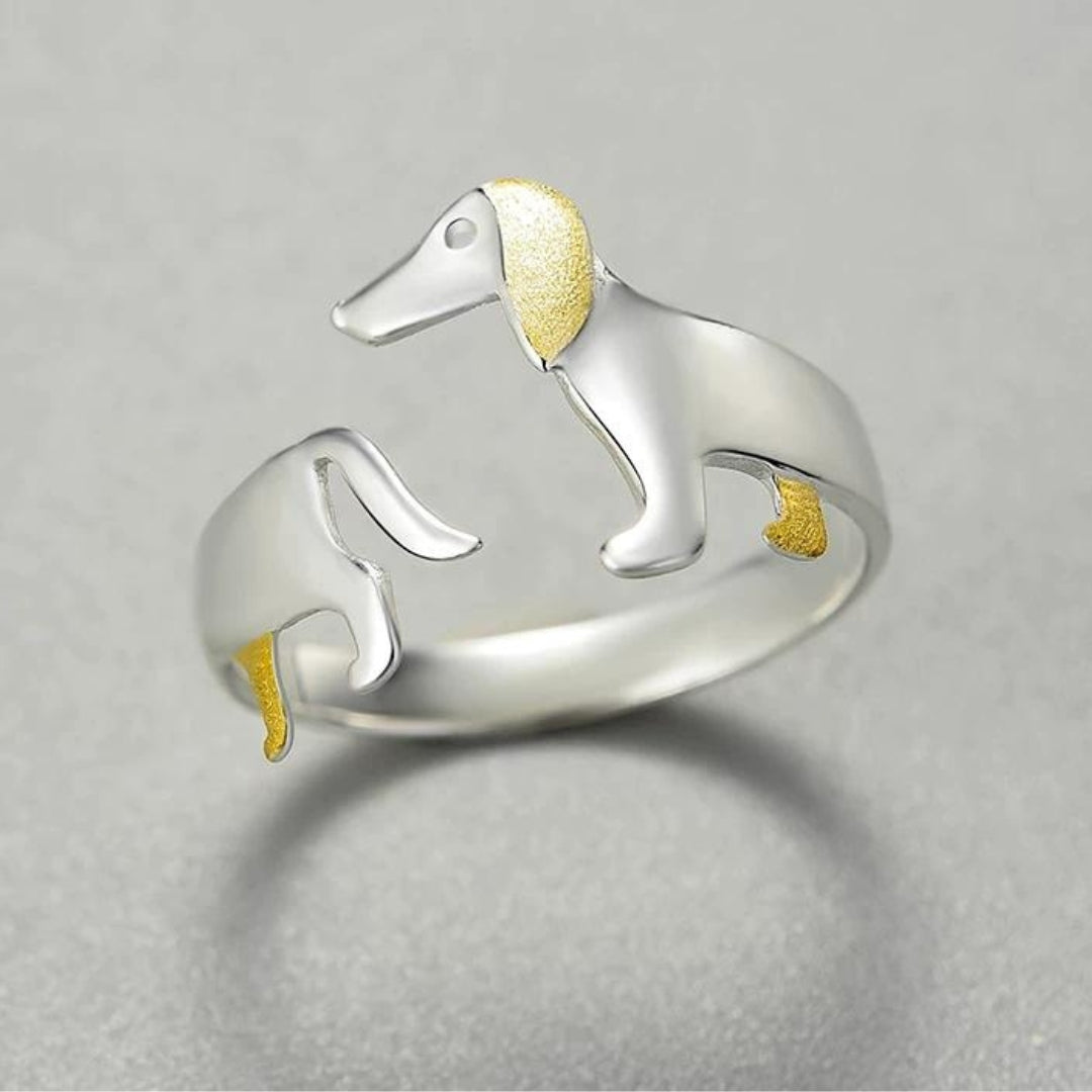 Bague en argent ajustable pour chiens