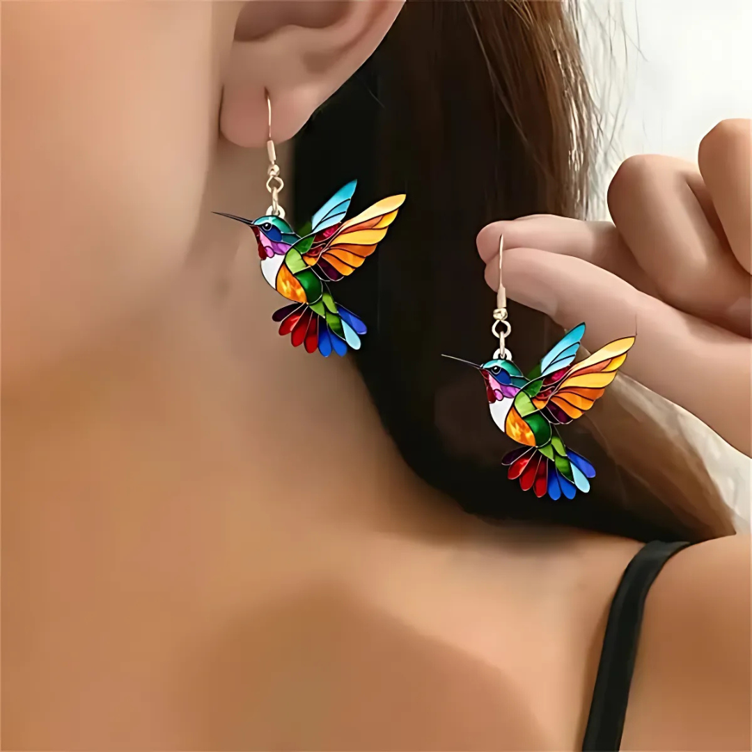 Superbe collier avec colibri + boucles d'oreilles gratuites – Offre spéciale limitée