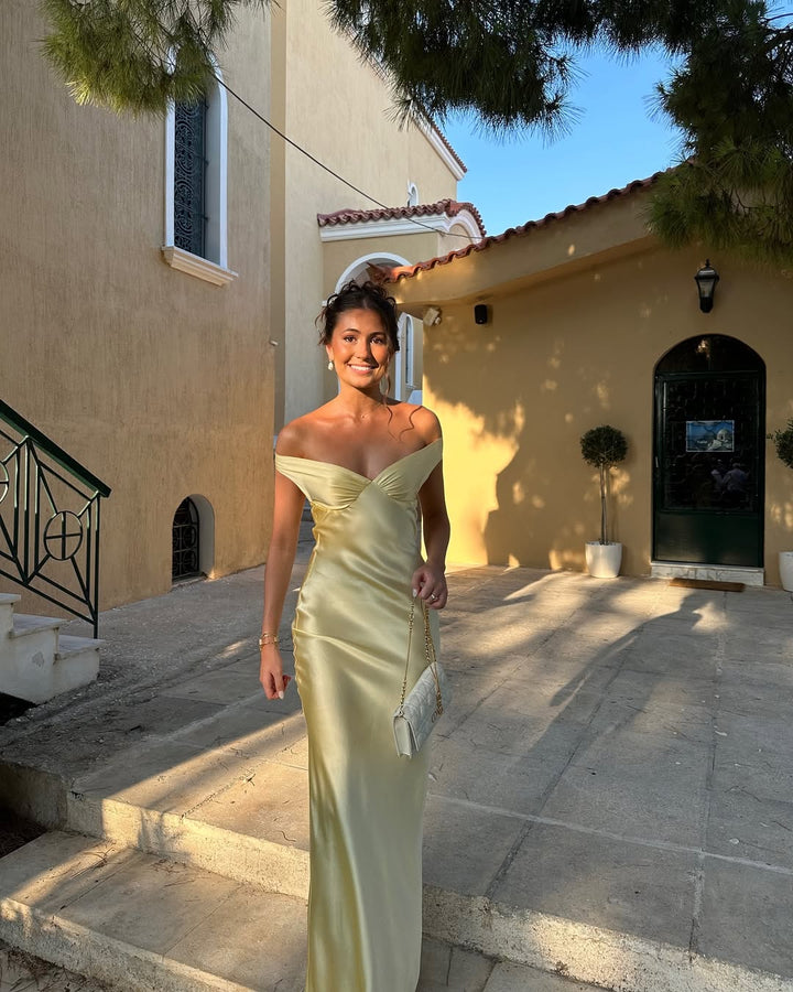Bárbara - Robe Maxi en Satin