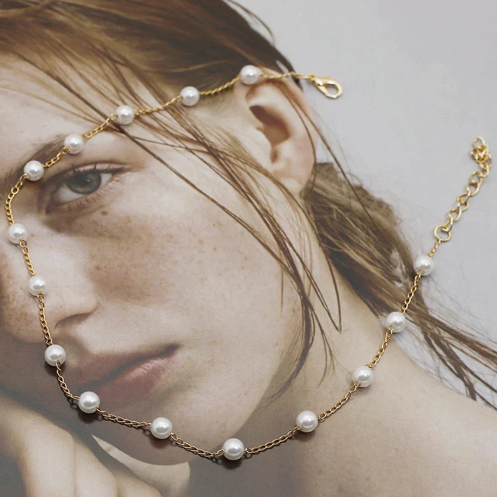Petit Collier en Perles d'Or