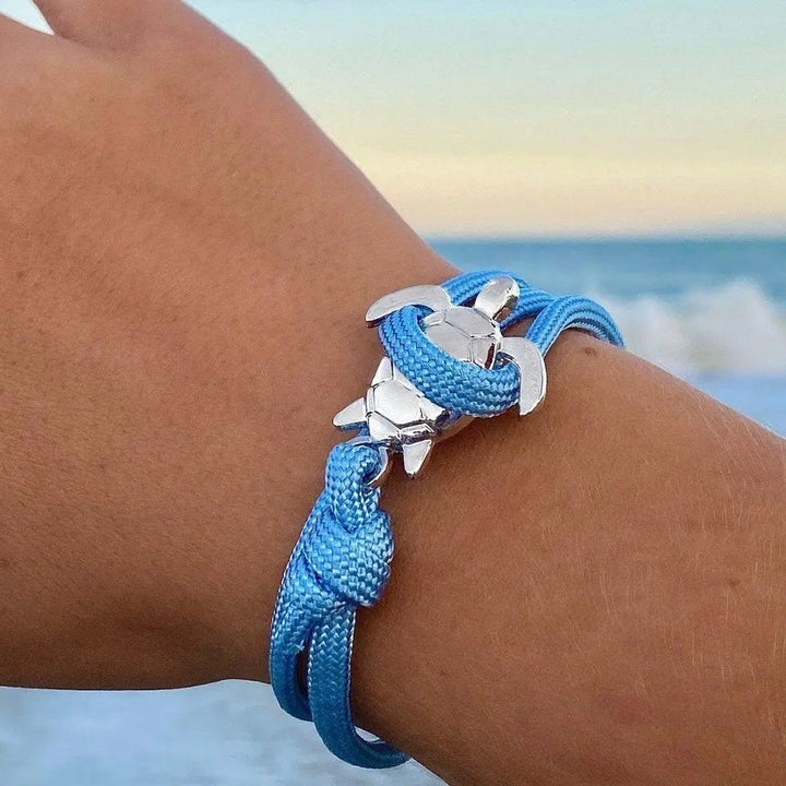 Bracelet Artisanal avec Motif de Tortue Marine