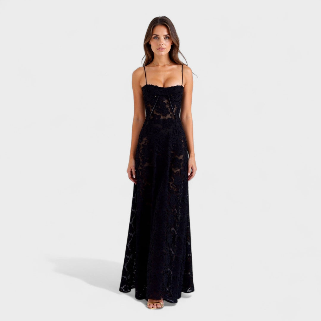 Verona - Robe maxi en dentelle florale