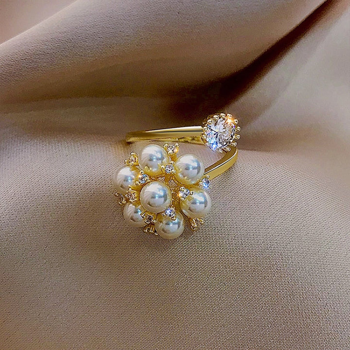 Bague Ajustable avec Perles Délicates