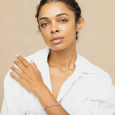 Collier en Or avec Initiale Amoureuse