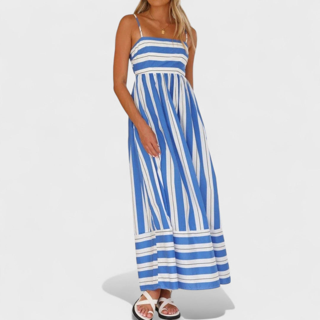 Isabel - Robe longue à rayures