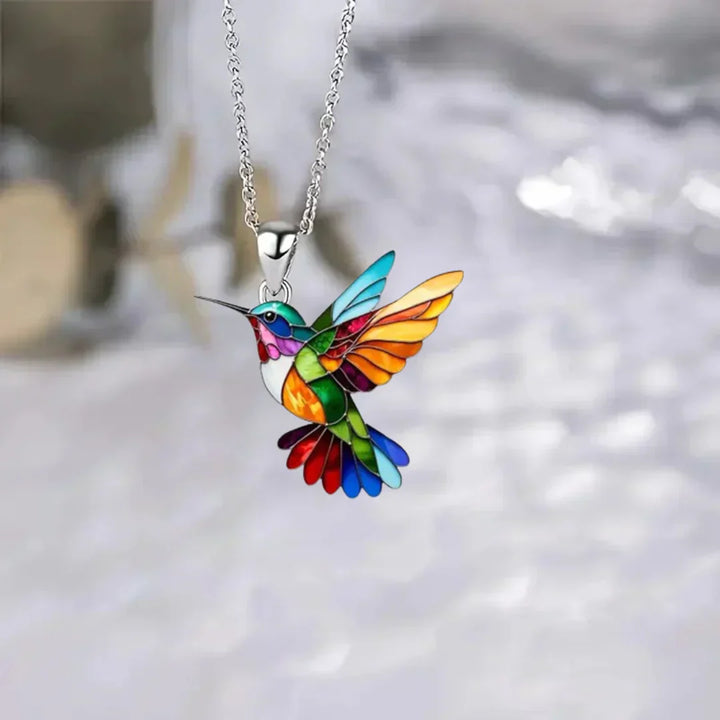 Superbe collier avec colibri + boucles d'oreilles gratuites – Offre spéciale limitée