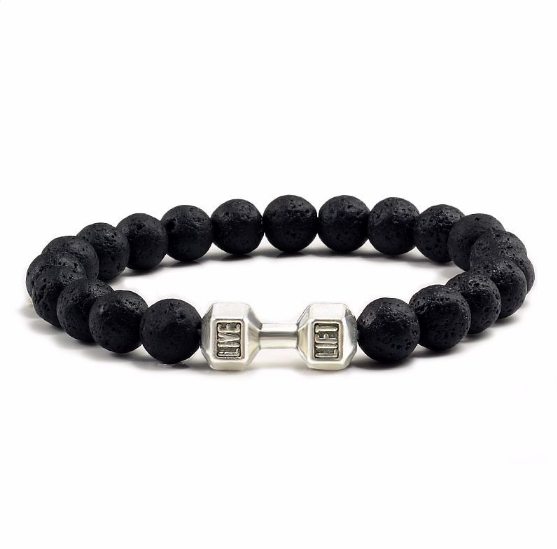 Bracelet Aromathérapeutique en Pierre de Lave
