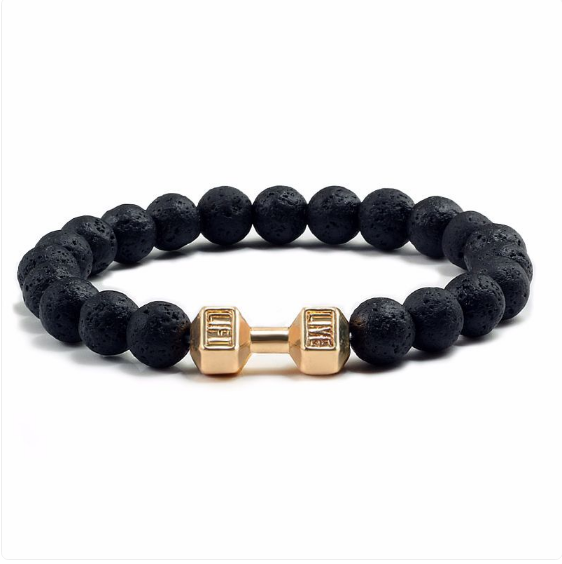 Bracelet Aromathérapeutique en Pierre de Lave