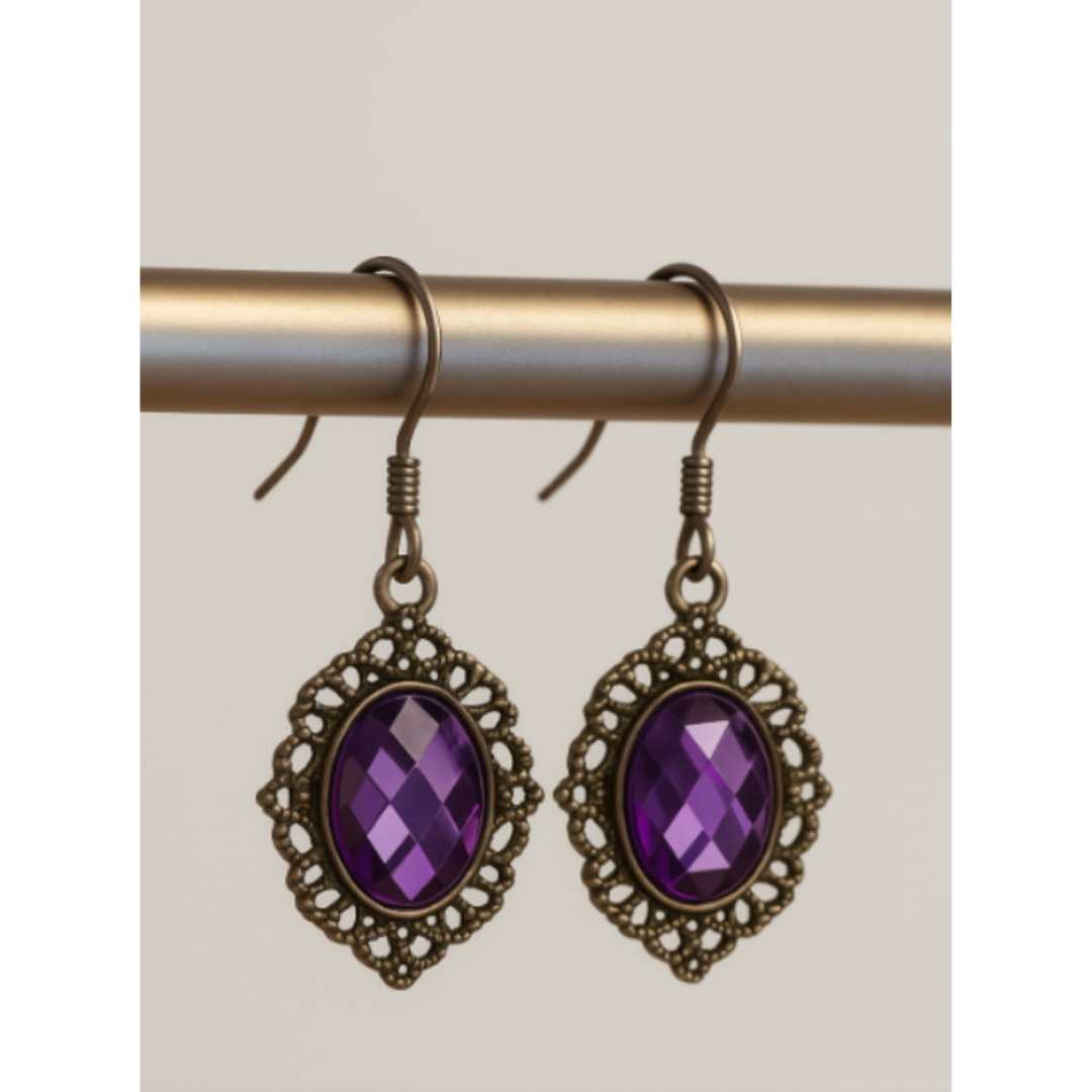 Boucles d'oreilles Améthyste Yara
