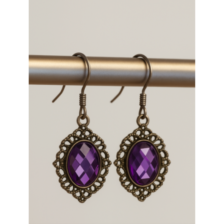 Boucles d'oreilles Améthyste Yara