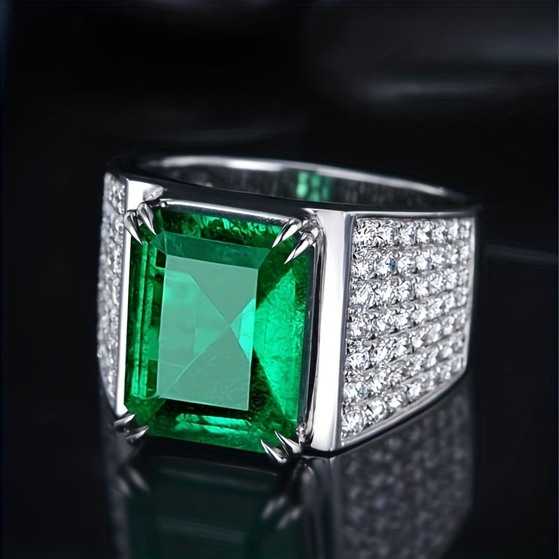 Anneau Elsa en Émeraude et Diamants
