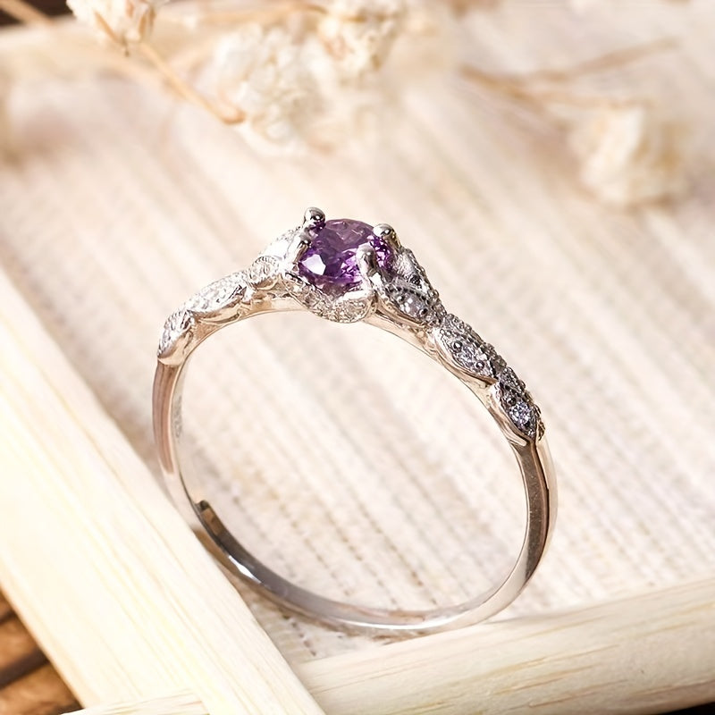 Bague Brigitte en Améthyste