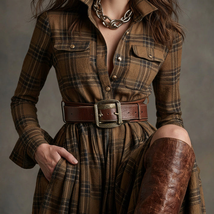 Mariana - Robe Chemise avec Ceinture