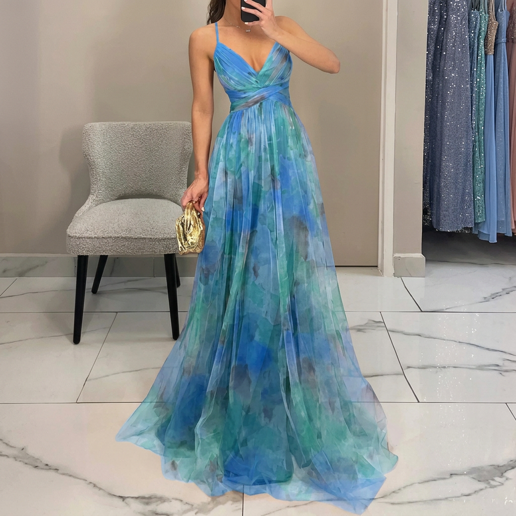 Margarida - Robe Maxi avec Imprimé Floral