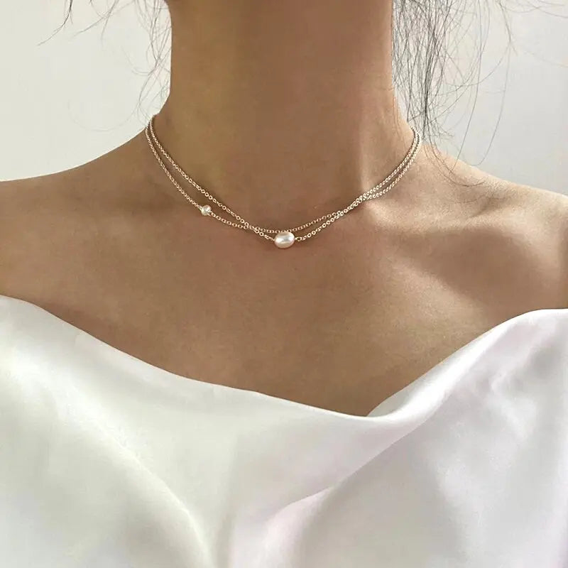 Collier en Perles d'Eau Douce