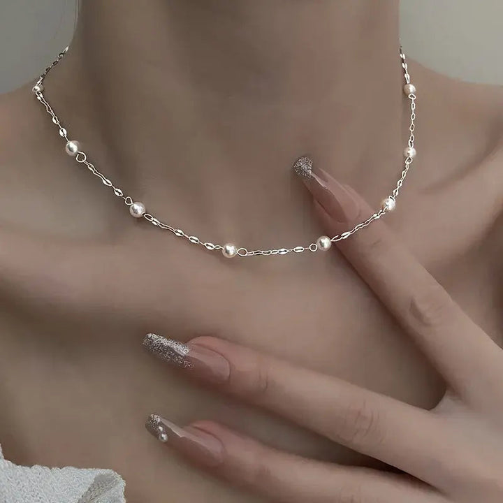 Collier Chic en Perles Lumineuses