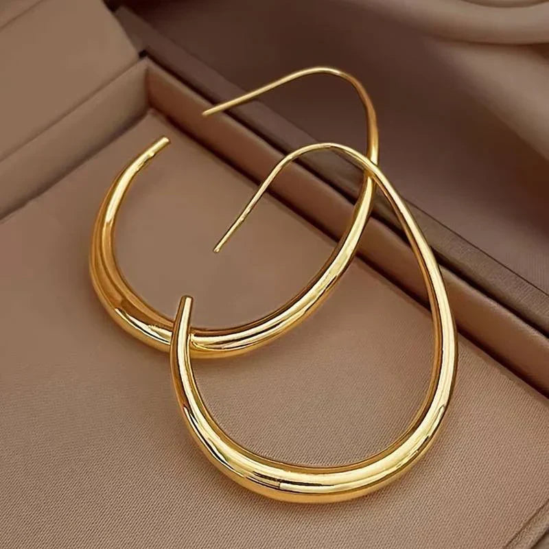 Créoles en Or Vieilli | Boucles d'Oreilles