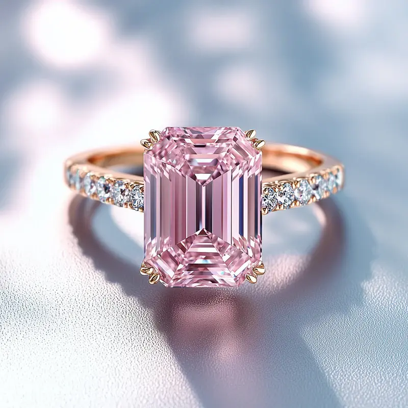 Anneau en Cristal Rose Rêveur