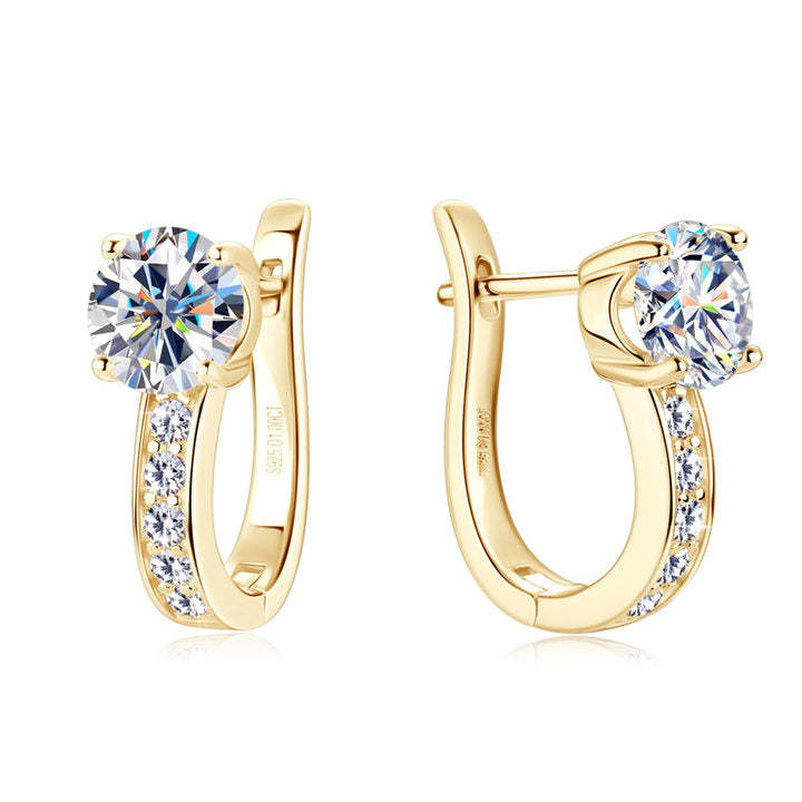 Boucles d'oreilles Huggie en Or avec Canale