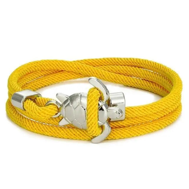 Bracelet Artisanal avec Motif de Tortue Marine