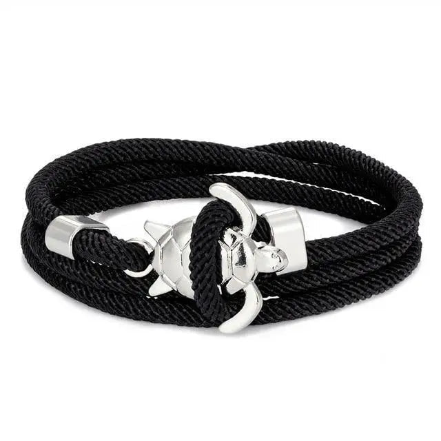Bracelet Artisanal avec Motif de Tortue Marine