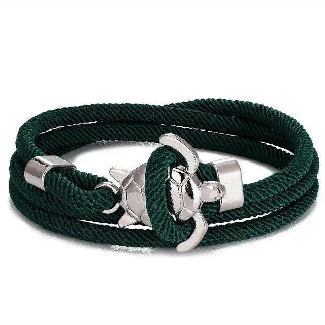 Bracelet Artisanal avec Motif de Tortue Marine