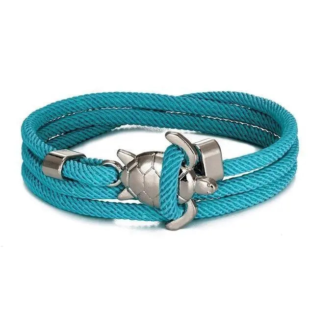 Bracelet Artisanal avec Motif de Tortue Marine