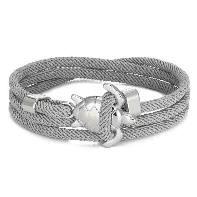 Bracelet Artisanal avec Motif de Tortue Marine